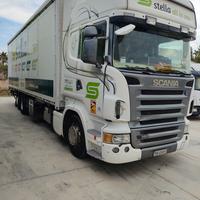 Scania 380 sponda idraulica e cassa mobile da 9,60