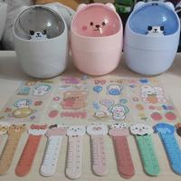 Set 3 portaoggetti + segnalibro animali