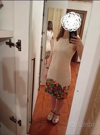 Vestito donna bianco floreale Disegual