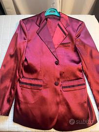 Abito tuxedo taglia 44/46 rosso raso