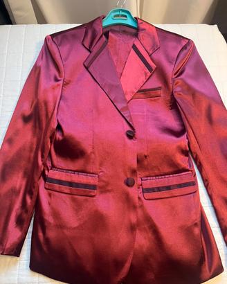 Abito tuxedo taglia 44/46 rosso raso