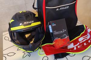 Casco Modulare LS2 Advant + interfono Freecom 2+ 