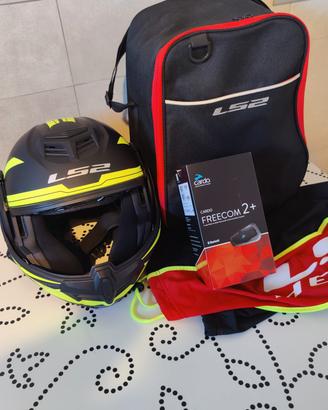 Casco Modulare LS2 Advant + interfono Freecom 2+ 