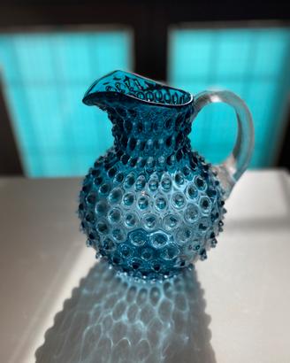 Caraffa e set bicchieri firmati