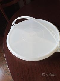 vassoio plastica Tupperware con manico vintage 