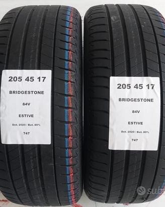 2 gomme 205 45 17 bridgestone a747