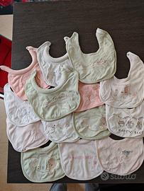 14 bavaglini in tessuto