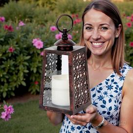 lanterna con candela 