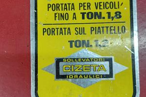 Sollevatore auto  professionale  Cizeta  10