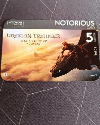 Carta Notorius cinema 5 ingressi 