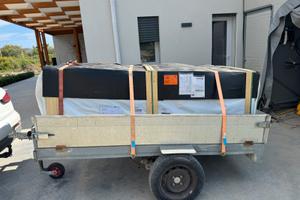 Rimorchio carrello auto dimensioni utili 220x120