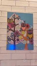 Gratis quadro IKEA con gufi