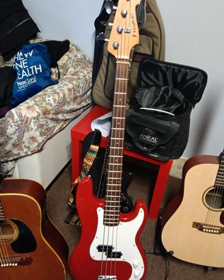 set di bassi precision e jazz