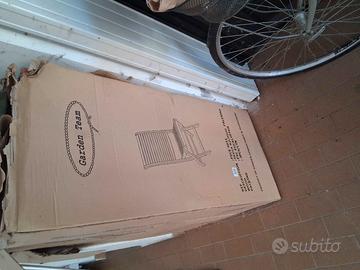 tavolo da giardino con 8 sedie nuovi