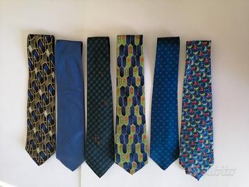 6 cravatte seta Lion & C.