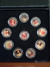 10 monete medaglie papa Giovanni Paolo FDC