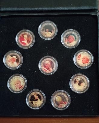 10 monete medaglie papa Giovanni Paolo FDC
