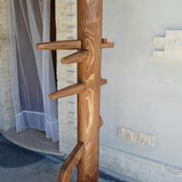 Uomo di legno wooden dummy wing chun base in ferro