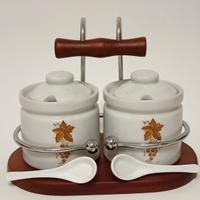 VASETTI PORTASPEZIE O SALI CON SUPPORTO