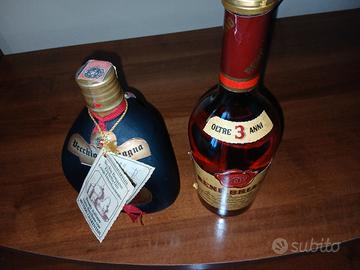 2 bottiglie vintage  alcolici 