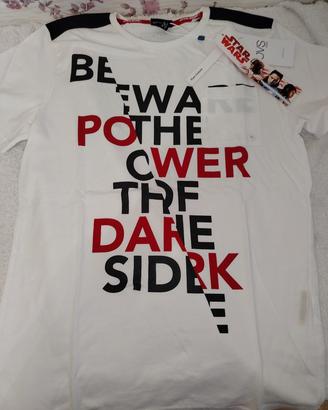 t shirt ragazzo 11/12 anni star wars puro cotone