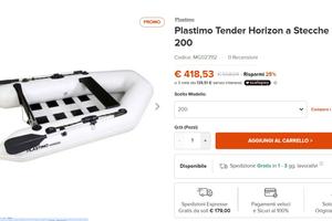 Plastimo Tender Horizon a Stecche 200