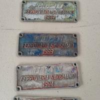 Insegna tabella ferroviaria