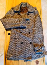 Cappotto doppiopetto spinato donna taglia S/M