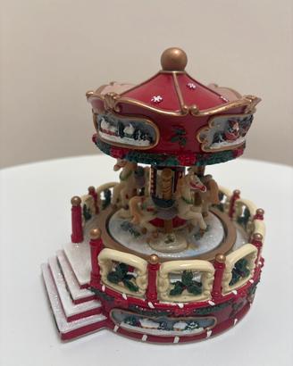 Carillon giostra con musica natalizia