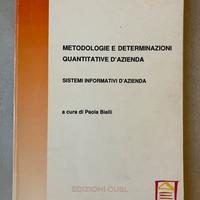 Metodologie e determinazioni quantitative d’aziend