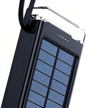 POWER BANK SOLARE A RICARICA RAPIDA DA 20000 MAH