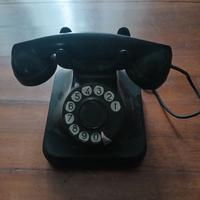 telefono in bachelite nero anni 50