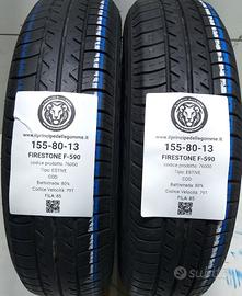 2 GOMME 155 80 13 FIRESTONE A76000