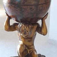 mappamondo  portabottiglie 