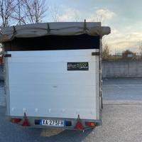 Rimorchio auto due assi 180x255