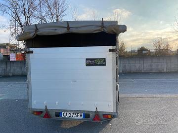 Rimorchio auto due assi 180x255