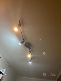 Lampadario 4 faretti a led