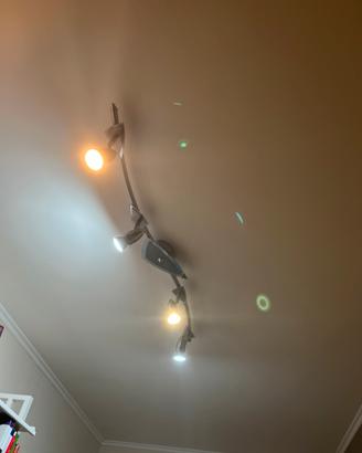 Lampadario 4 faretti a led
