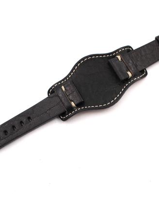 Cinturino Vera Pelle Stile BUND Nero Varie Misure