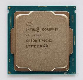 CPU INTEL I7 8700K 4,70 GHz 12 MB SR3QR LGA 1151