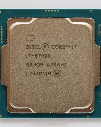 CPU INTEL I7 8700K 4,70 GHz 12 MB SR3QR LGA 1151