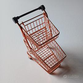 mini carrello della spesa scorrevole portaoggetti