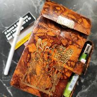 Portasigarette  Egizio in pelle