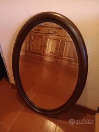 Specchio FAB  77x52 ,  cornice in noce scuro