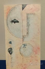 Opera su legno base gesso 