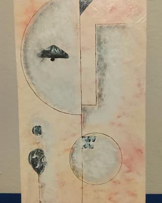 Opera su legno base gesso 