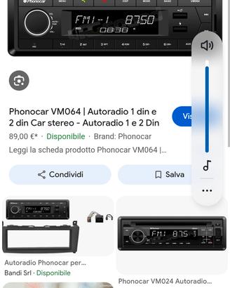 stereo phonocar nuovo 
