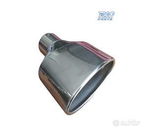 TERMINALE SCARICO OVALE IN ACCIAIO INOX TIPO RS4 C