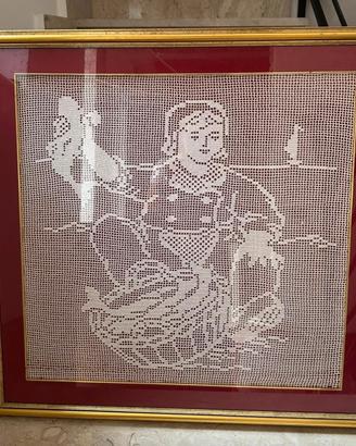 Quadro con ricamo