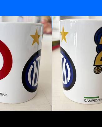 Tazza Inter scudetto 2026 e coppa italia 2026